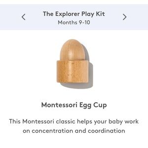 Lovevery Montessori egg cup